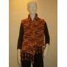 BUFANDA BIG SNOW 24 X 140 CM. MARRON-NARANJA 6464