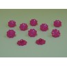BOTONES FLOR COLOR FUCSIA FUERTE