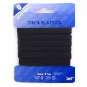 CINTA ELASTICA NEGRA 9 mm, 5 m
